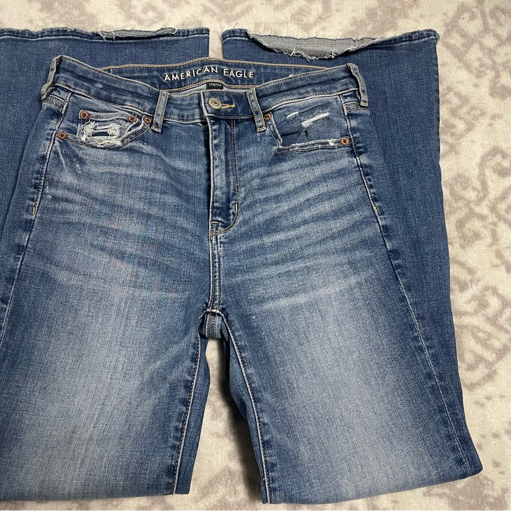 American Eagle Outfitters Super High Rise Flare Jeans